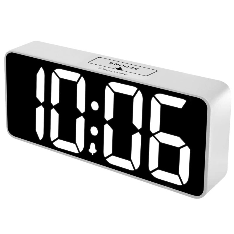 DreamSky Large Digital Alarm Clock Big Numbers for Seniors & Visually Impaired, 9 Inches Electric Clocks for Bedroom, Jumbo Display Fully Dimmable Brightness, USB Ports, Adjustable Alarm Volume - Image 1